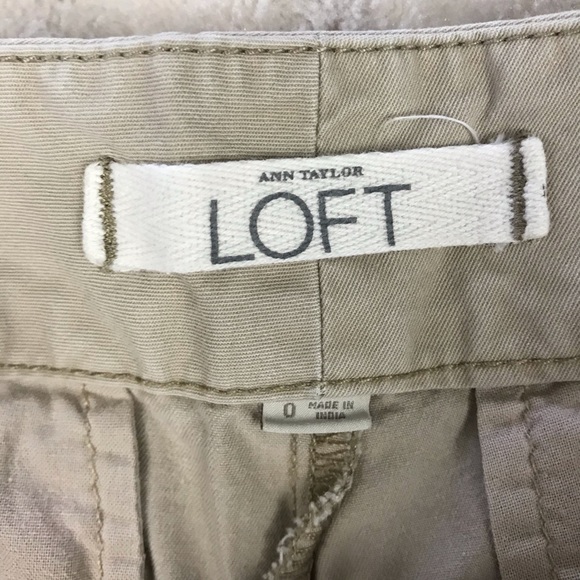 Ann Taylor LOFT Khaki Shorts Size 0 Tan - Picture 3 of 7